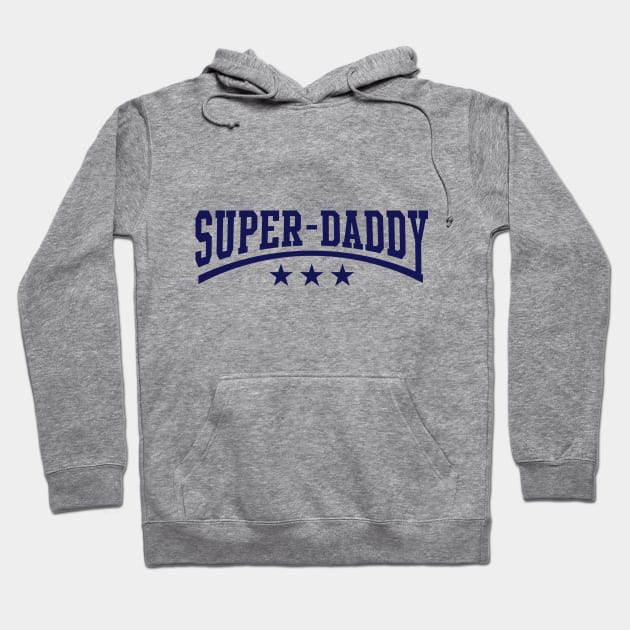 Super-Daddy (Navy) Hoodie by MrFaulbaum